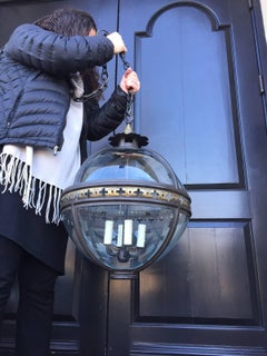 20th Century Round Globe Lantern