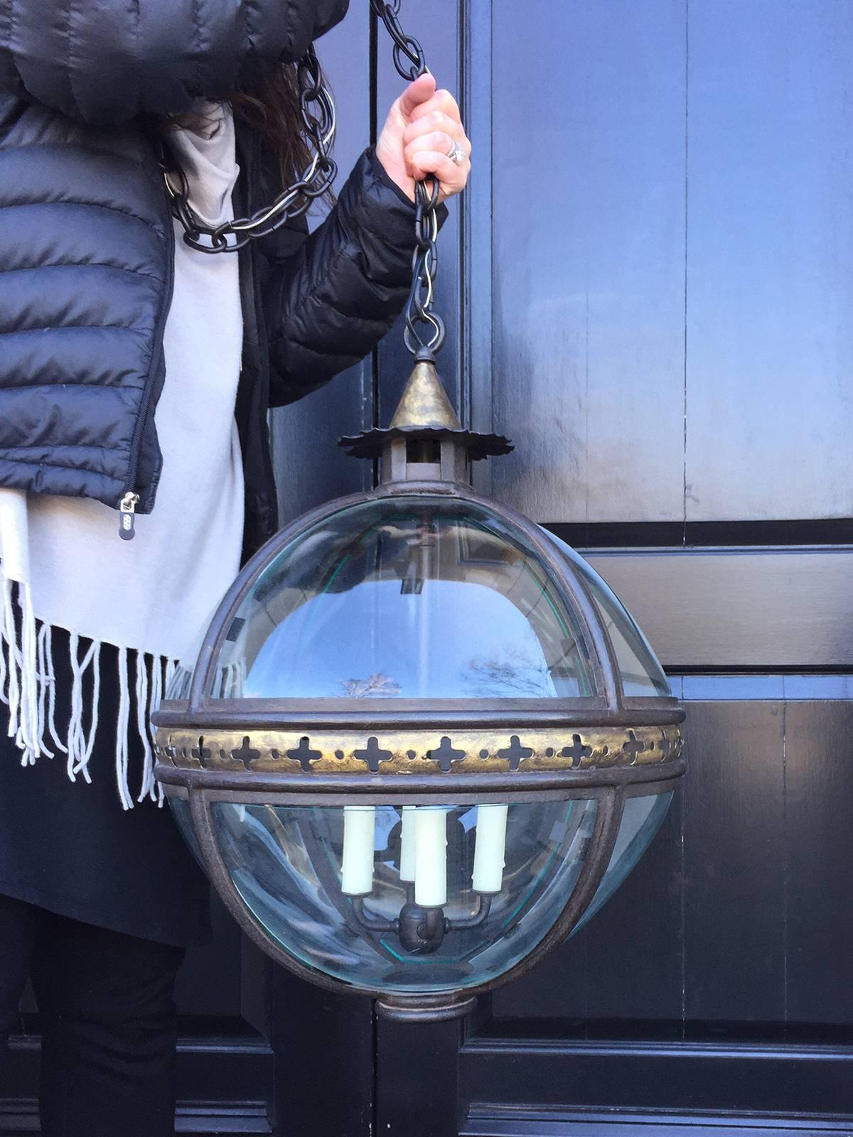 20th Century Round Globe Lantern 5