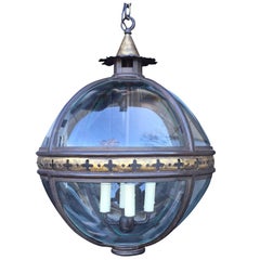 20th Century Round Globe Lantern