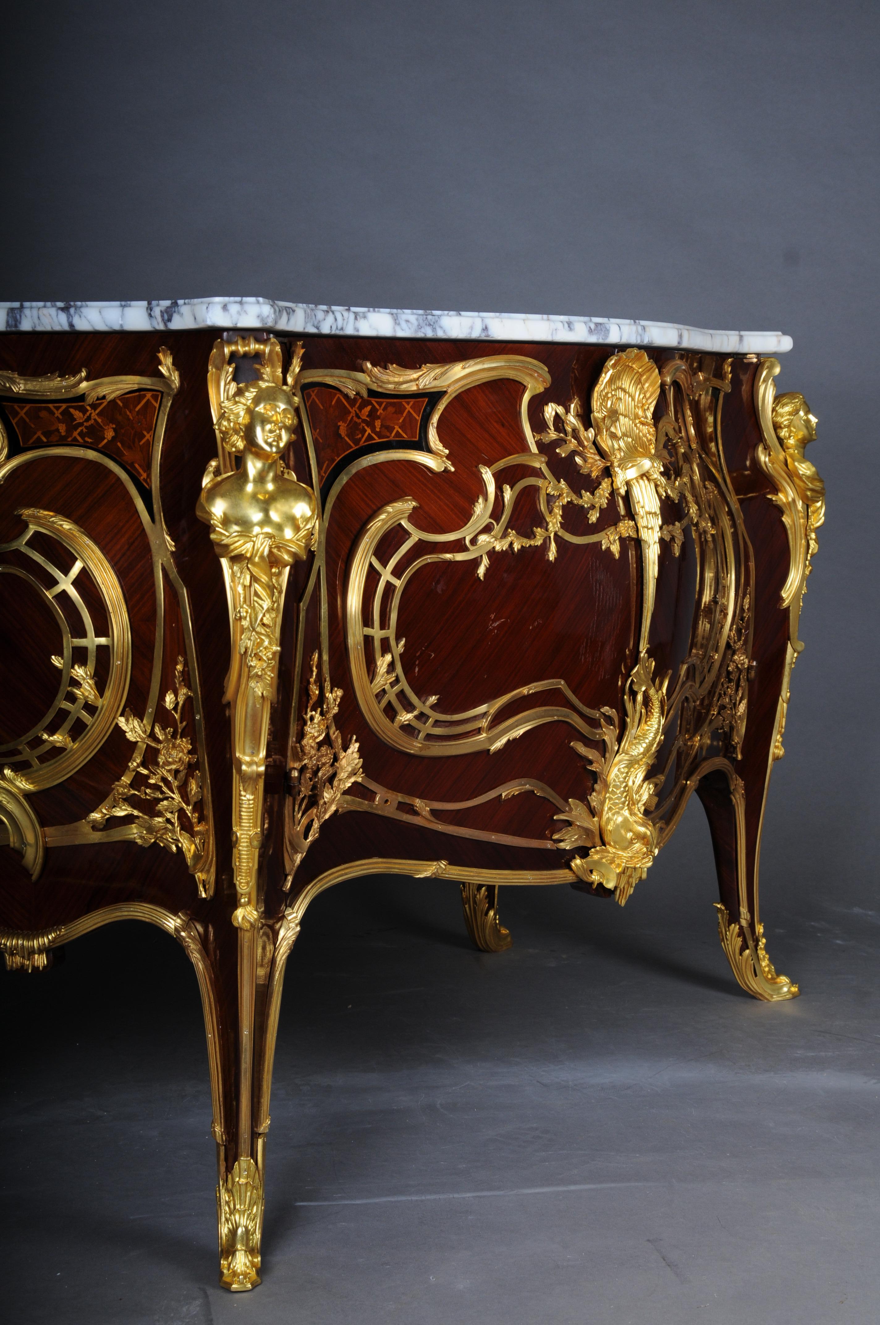 20e siècle Commode Royal Francois A Link, chêne avec bronze doré en vente 5