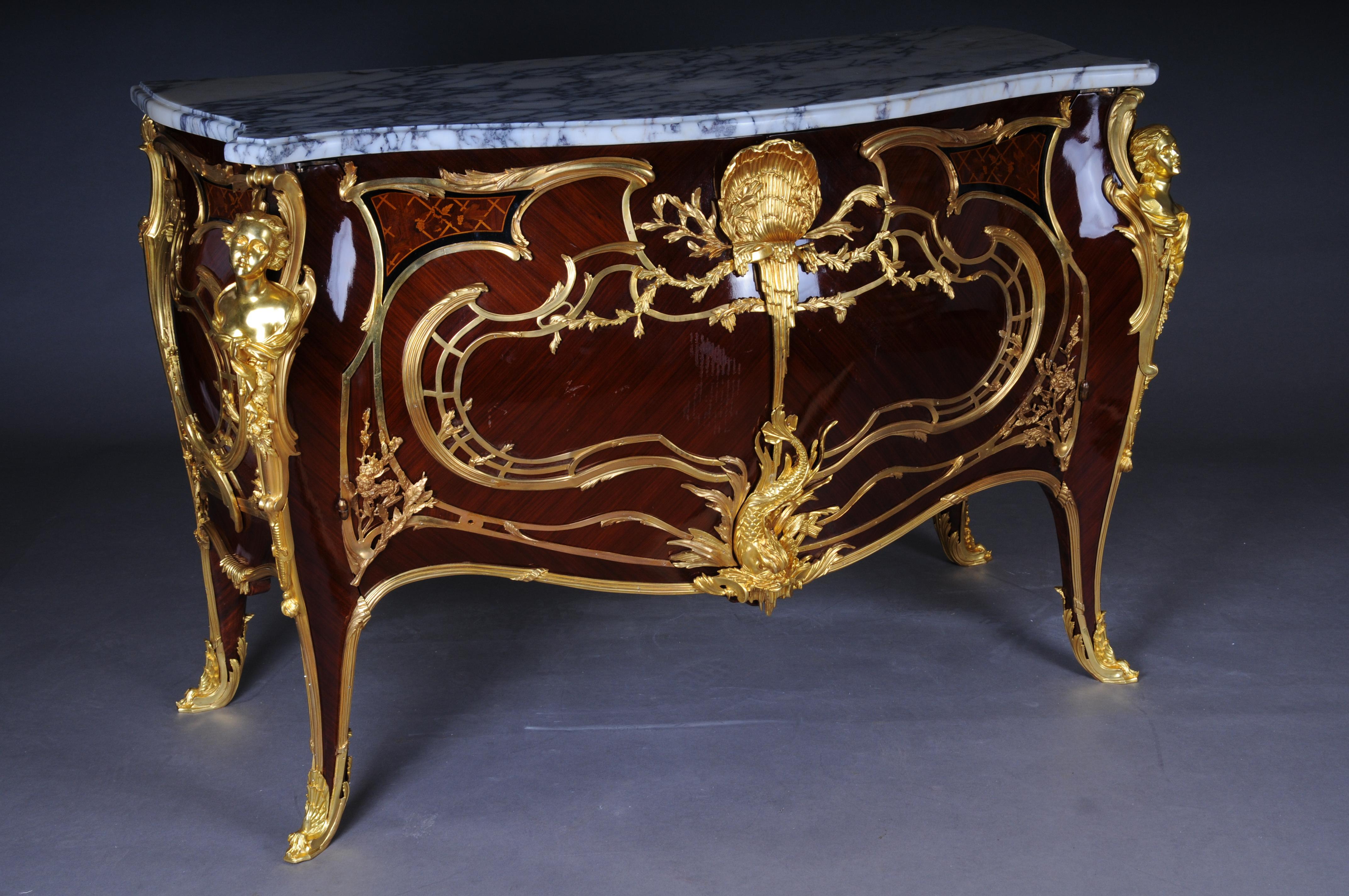 20e siècle Commode Royal Francois A Link, chêne avec bronze doré en vente