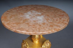 20th Century Royal ornate side table gilded with marble top