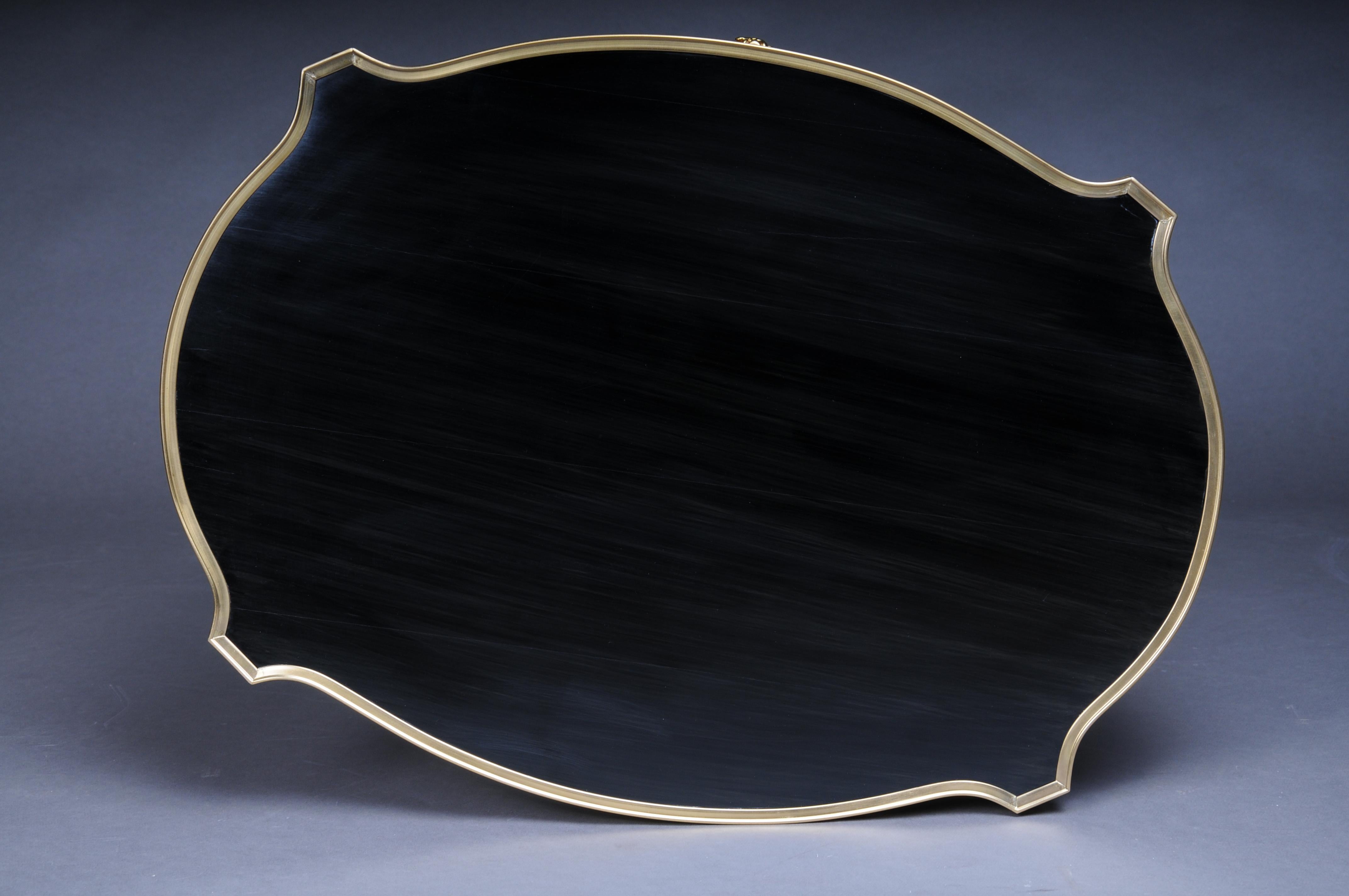 20th Century Royal Side Table after Francois Linke, Paris, black gold For Sale 7