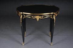 20th Century Royal Side Table after Francois Linke, Paris, black gold