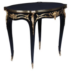 20th Century Royal Side Table after Francois Linke, Paris, black gold