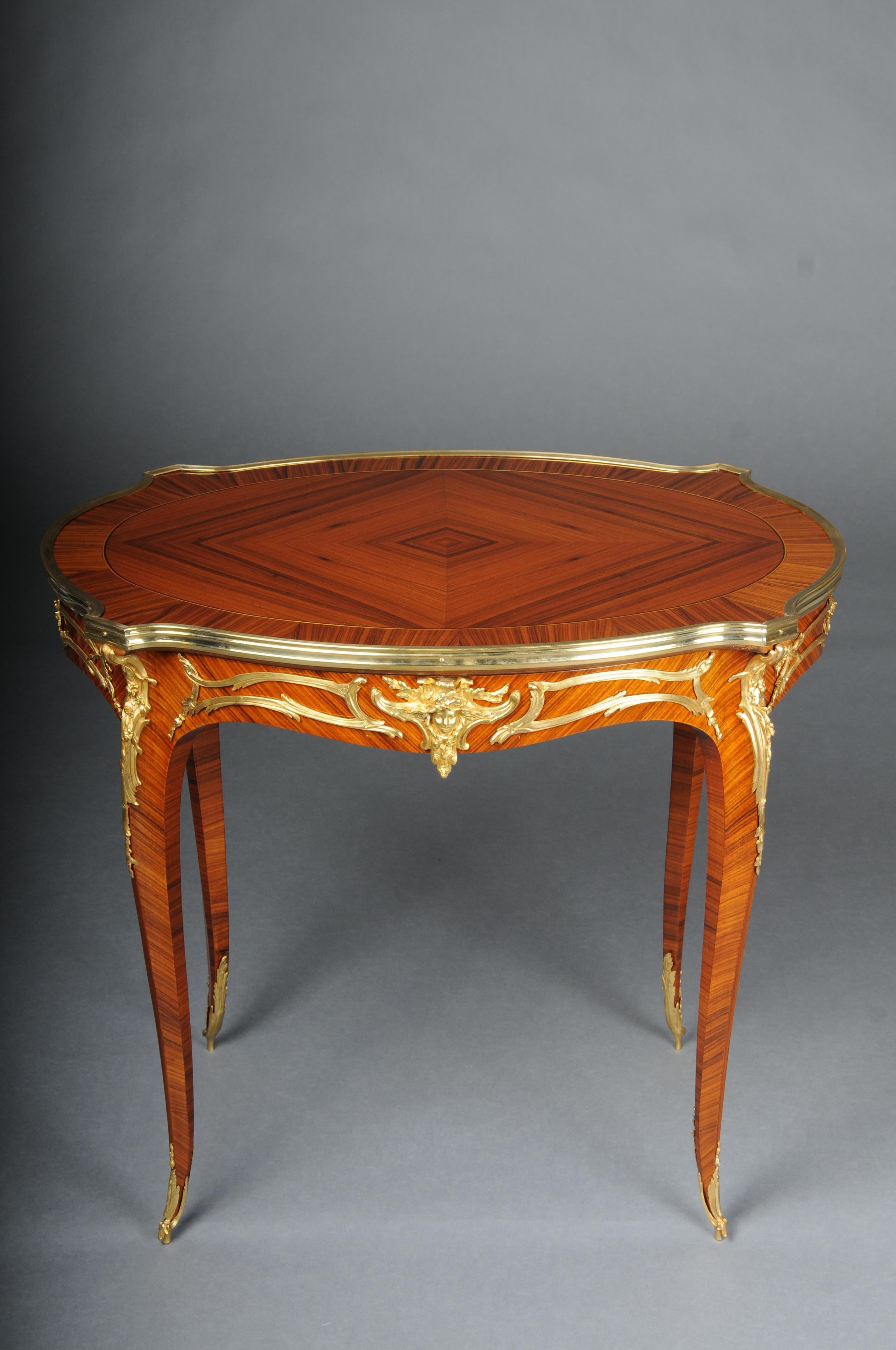 Hand-Carved 20th Century Royal Side Table Francois Linke, Paris #2 For Sale