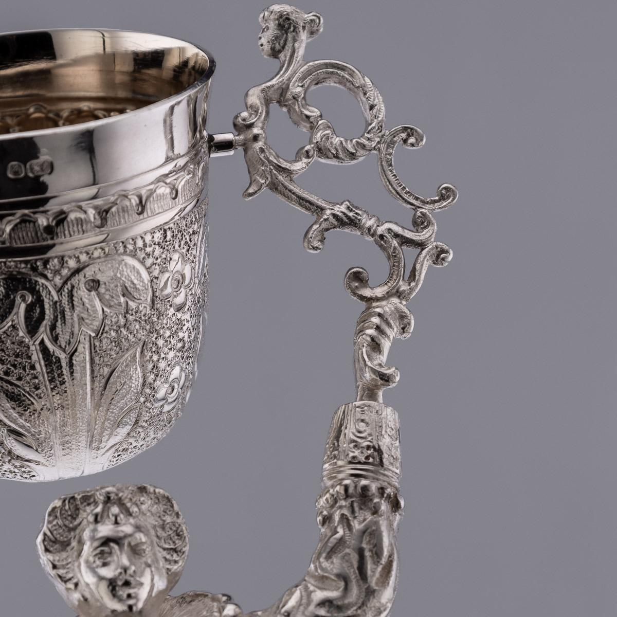 20th Century, Royal Wedding Solid Silver Wager Cup, London, c.1973 For Sale 6