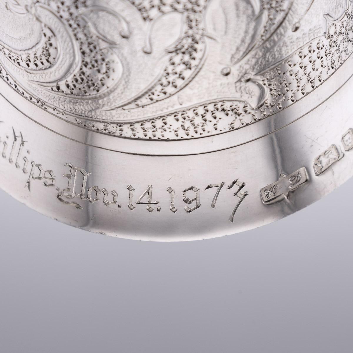 20th Century, Royal Wedding Solid Silver Wager Cup, London, c.1973 For Sale 15