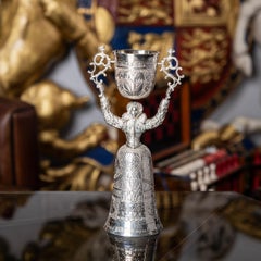 20th Century, Royal Wedding Solid Silver Wager Cup, London, c.1973