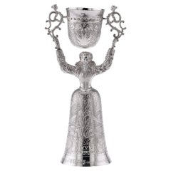 20th Century, Royal Wedding Solid Silver Wager Cup, London, c.1973