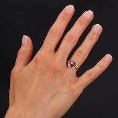 20th Century Ruby Diamonds 18 Karat Yellow Gold Swirl Ring