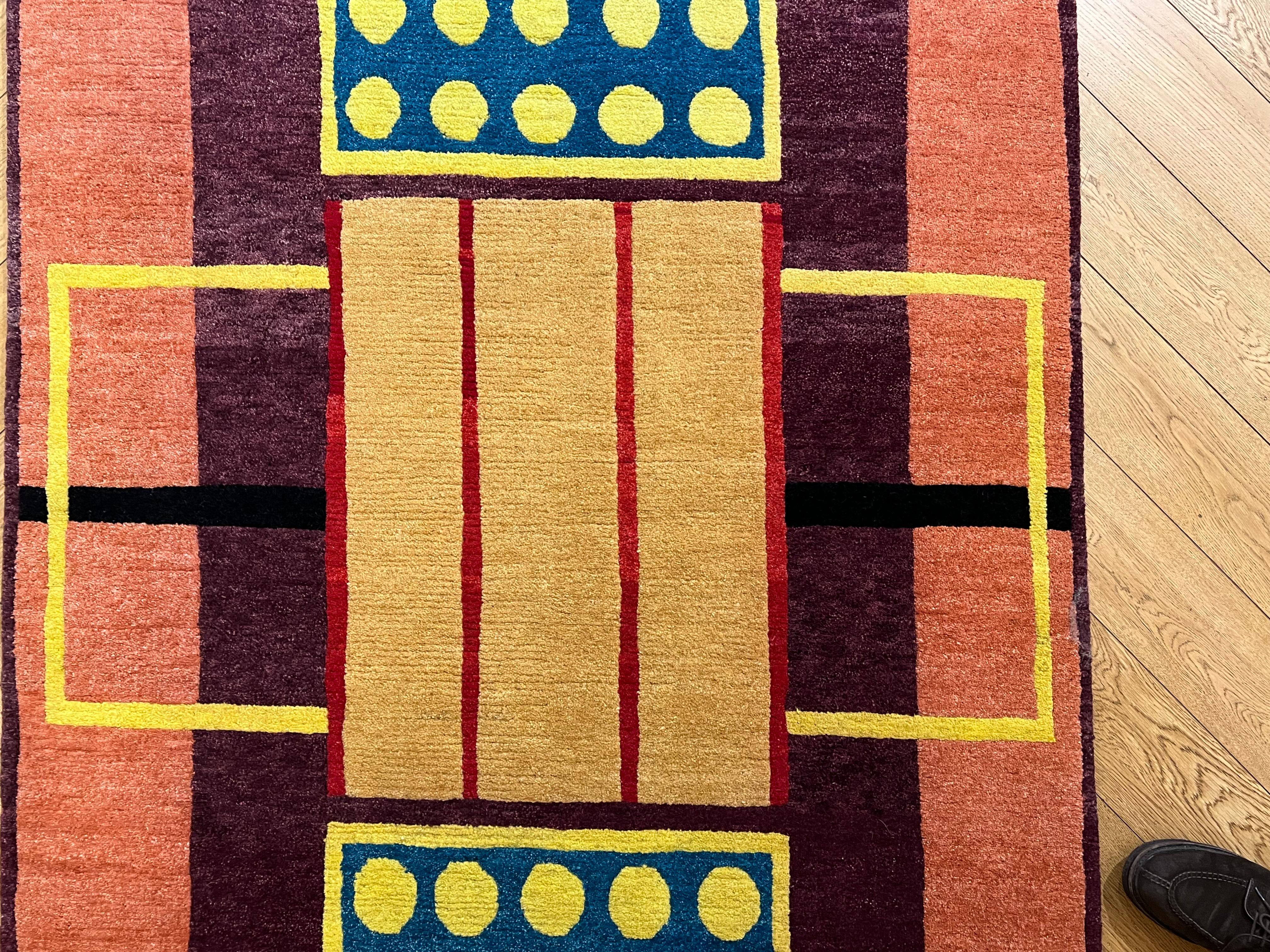 20th Century Rug Nathalie Du Pasquier 2003 Limited Edition For Sale 2