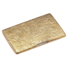 20th Century Russian 56 Gold Samorodok Cigarette Case, Yakov Rozyen, c.1910