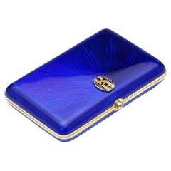 20th Century Russian Faberge 56 Gold & Enamel Cigarette Case, C.1900