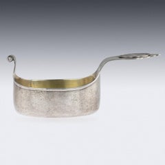 20th Century Russian Fabergé Coin Set Solid Silver Kovsh, Wakeva, circa 1900