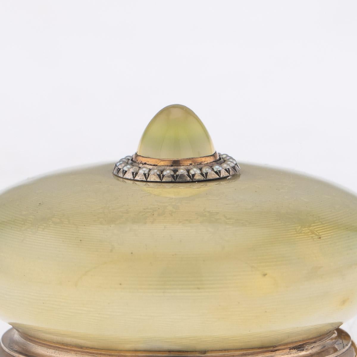 20th Century Russian Faberge Silver & Enamel Bell-Push, Henrik Wigstrom, c.1910 4