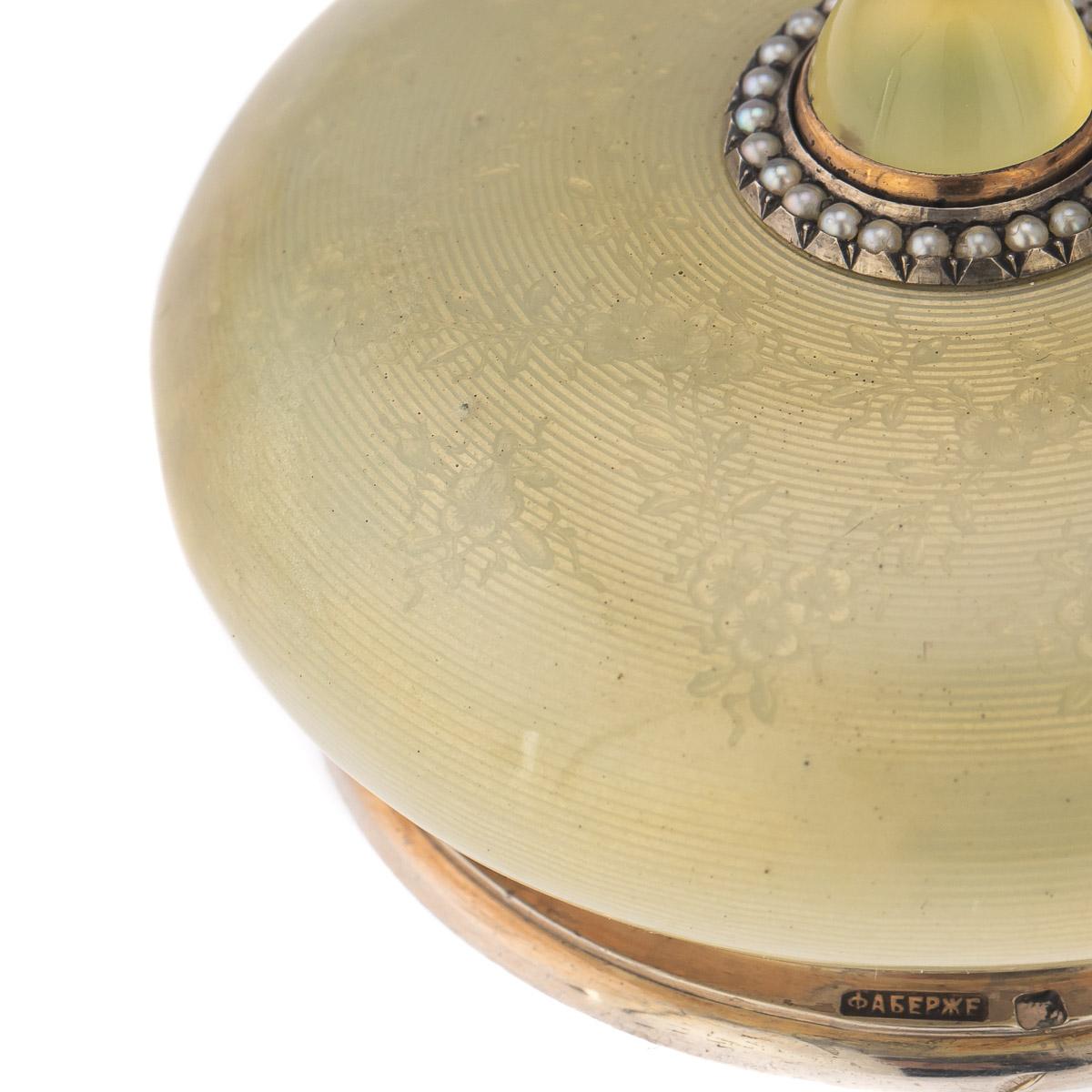 20th Century Russian Faberge Silver & Enamel Bell-Push, Henrik Wigstrom, c.1910 6
