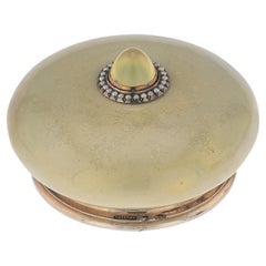 20th Century Russian Faberge Silver & Enamel Bell-Push, Henrik Wigstrom, c.1910