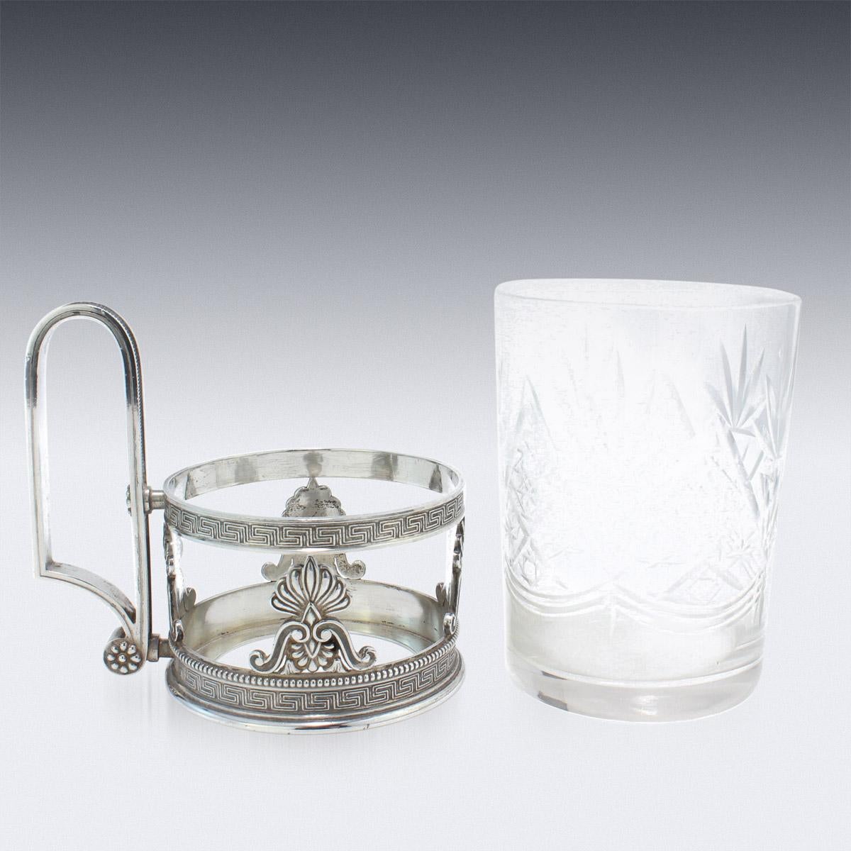silver glass holder