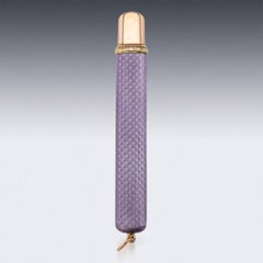Crayon russe du 20ème siècle en émail bicolore monté sur or de Fabergé, Adler, vers 1910