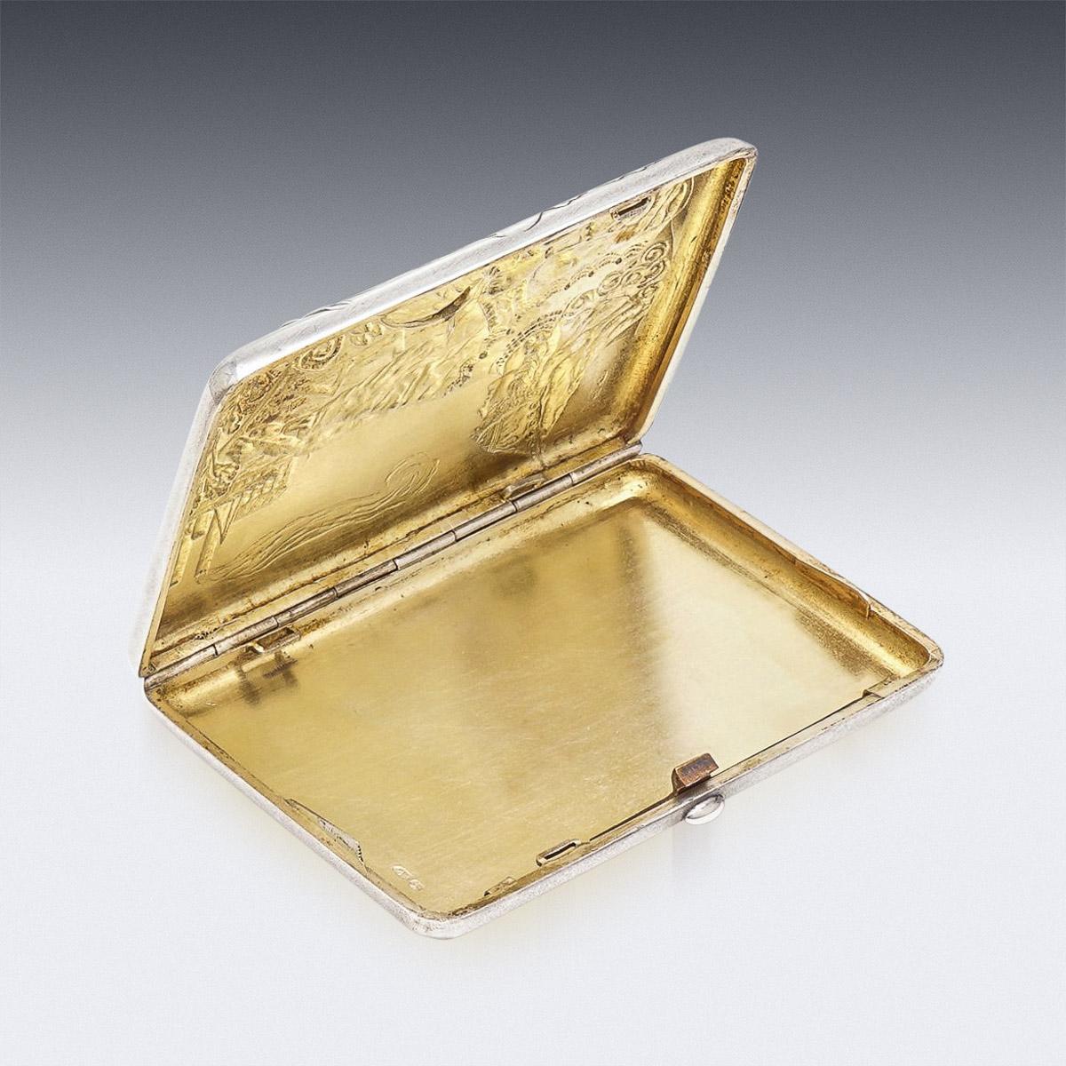 antique silver cigarette case value