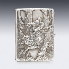 20th Century Russian Pan Slavic Solid Silver Cigarette Case, c.1890