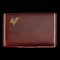 20th Century Russian Silver Gilt, Enamel & Diamond Cigarette Case, circa 1910