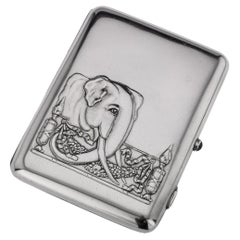 20th Century Russian Solid Silver Cigarette Case, 2Nd Artel, Moscow, c.1890