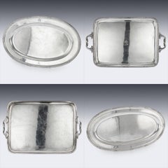 20th Century Russian Solid Silver Dinner Service, Nikolai Kemper, circa 1900