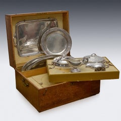 Antique Russian Silver Dinner Service by Nikolai Kemper, Circa 1900