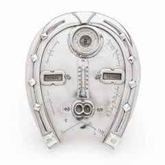 20th Century Russian Solid Silver Horse Shoe Shaped Calendar, Moscow, circa 1900