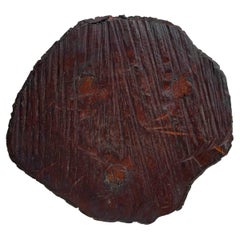 20th Century Rust Wood Primitive Stool In Original Patina