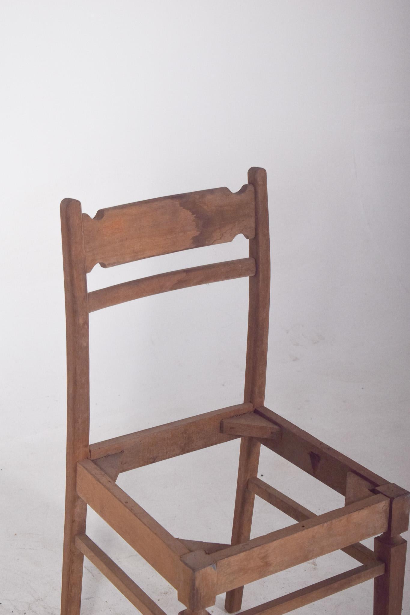 Silla de comedor rústica del siglo XX Portugués en venta