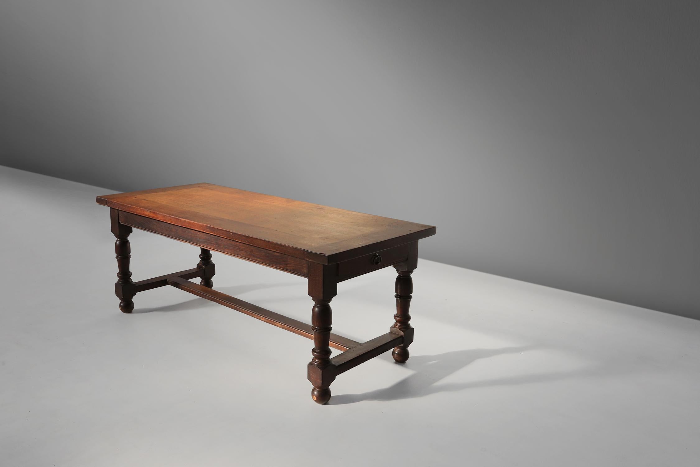 French 20th century rustic dining table For Sale