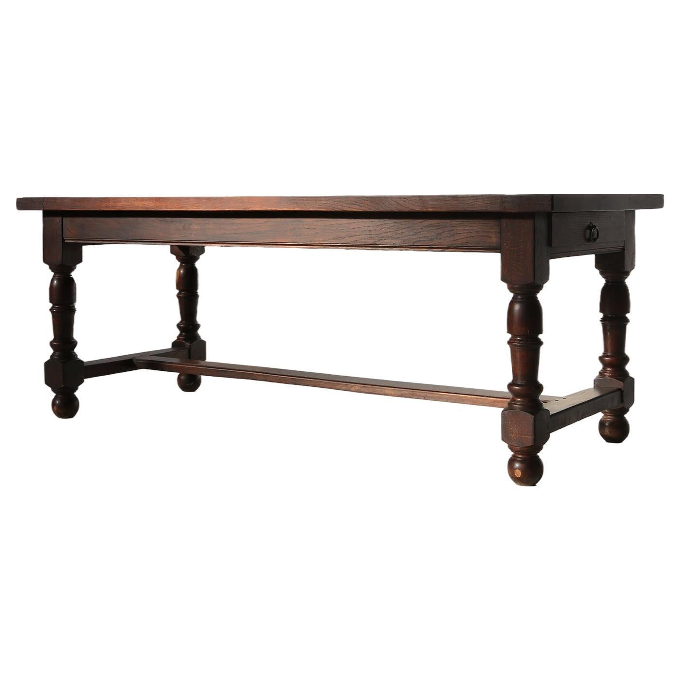 20th century rustic dining table For Sale