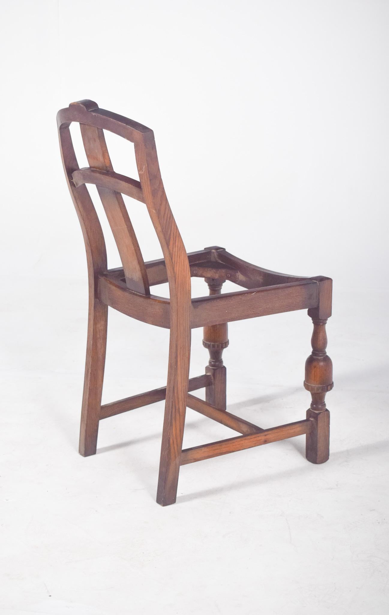 Legno Sedia olandese rustica del XX secolo senza seduta in vendita