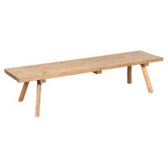 20th Century Rustic Narrow Coffee Table or Bench