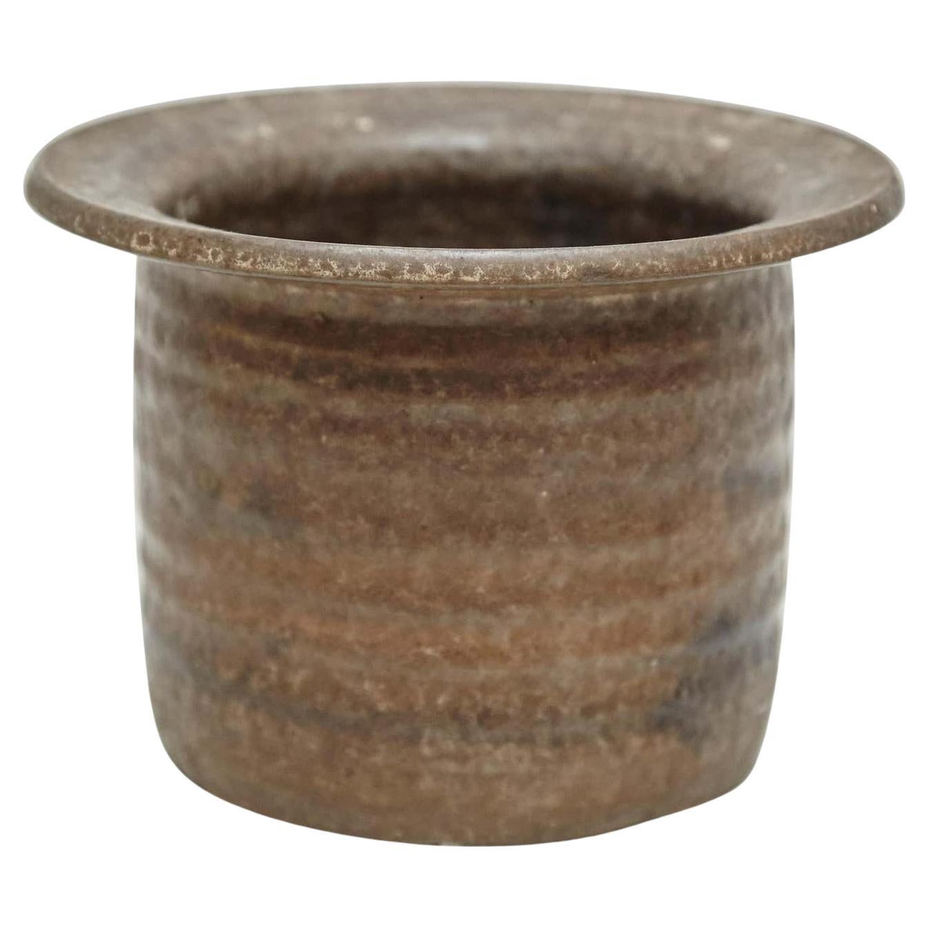 Traditional Rustic Large Ceramic Vase, circa 1940 For Sale at 1stDibs