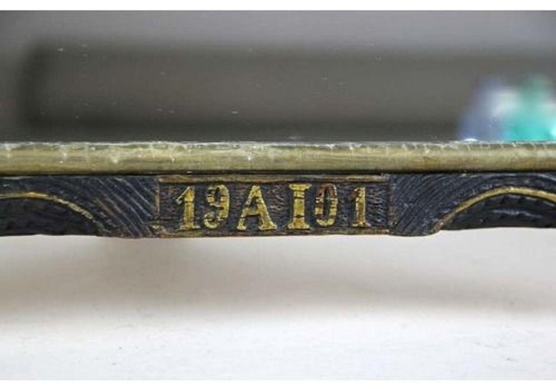 Rustikaler Wandspiegel des 20. Jahrhunderts mit goldenen Stäben, Tramp Art, Österreich von 1901 (Spiegel) im Angebot
