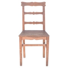 Sedia rustica in legno del XX secolo