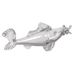 20th Century Saint Louis Crystal Fish By Jean Sala, '1895-1976'