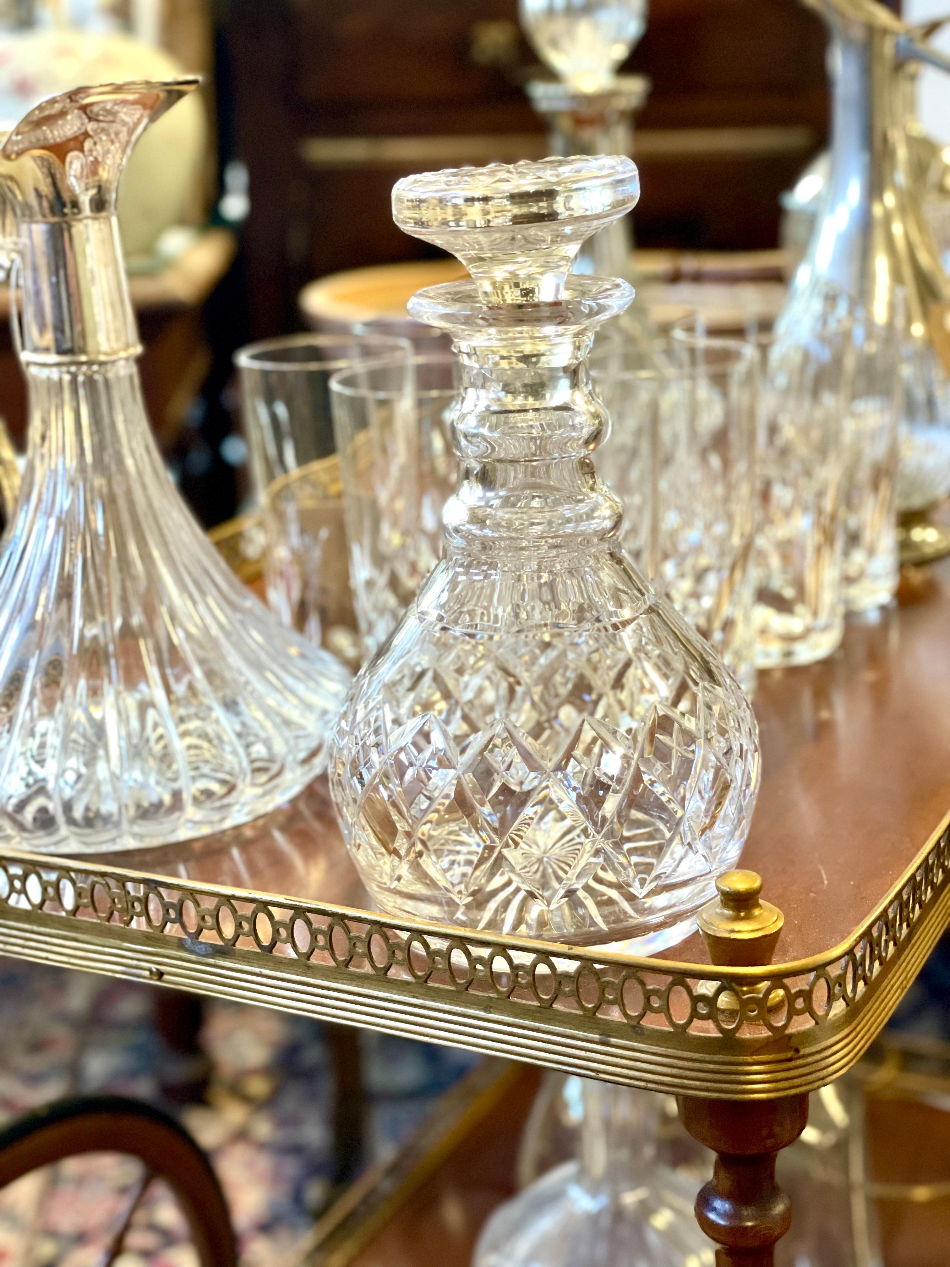 Carafe à décanter en cristal du 20e siècle, style Saint Louis en vente 5
