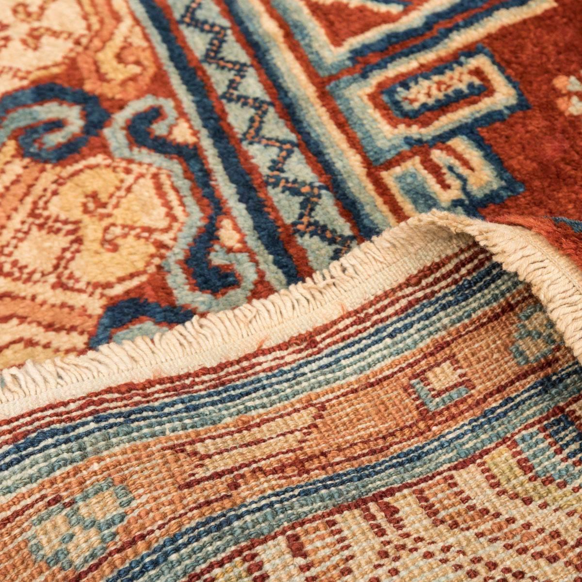 20th Century Samarkand Wool Caramel Color Rug Kothan Design circa 1900. For Sale 3