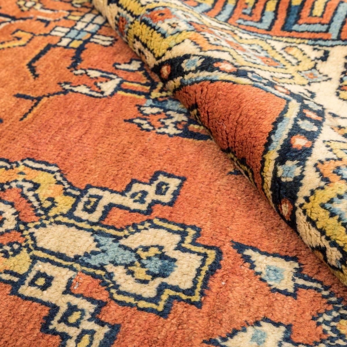 Handgefertigter Samarkand-Teppich aus Wolle des 20. Jahrhunderts, Kothan-Design, um 1900 im Angebot 5