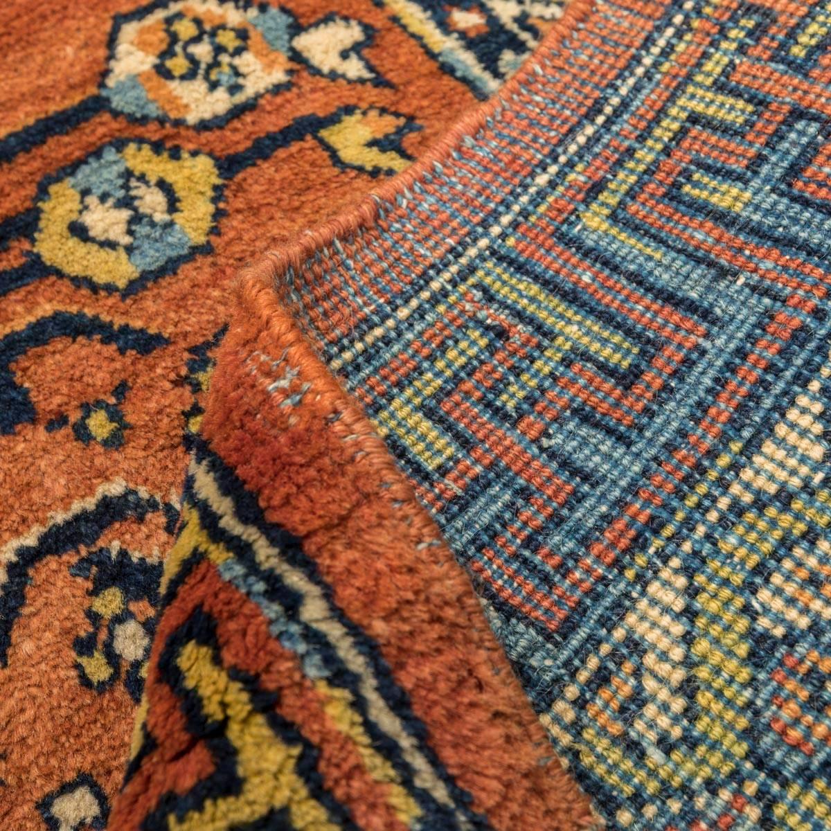 Handgefertigter Samarkand-Teppich aus Wolle des 20. Jahrhunderts, Kothan-Design, um 1900 im Angebot 7