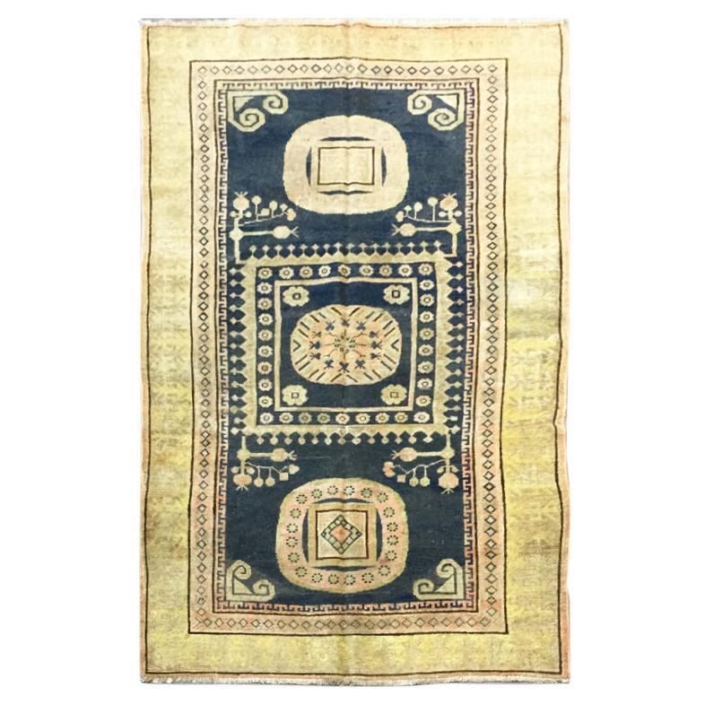 20th Century Samarkand Wool  Rug Kothan Design circa 1900. For Sale