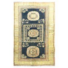 20th Century Samarkand Wool  Rug Kothan Design circa 1900.