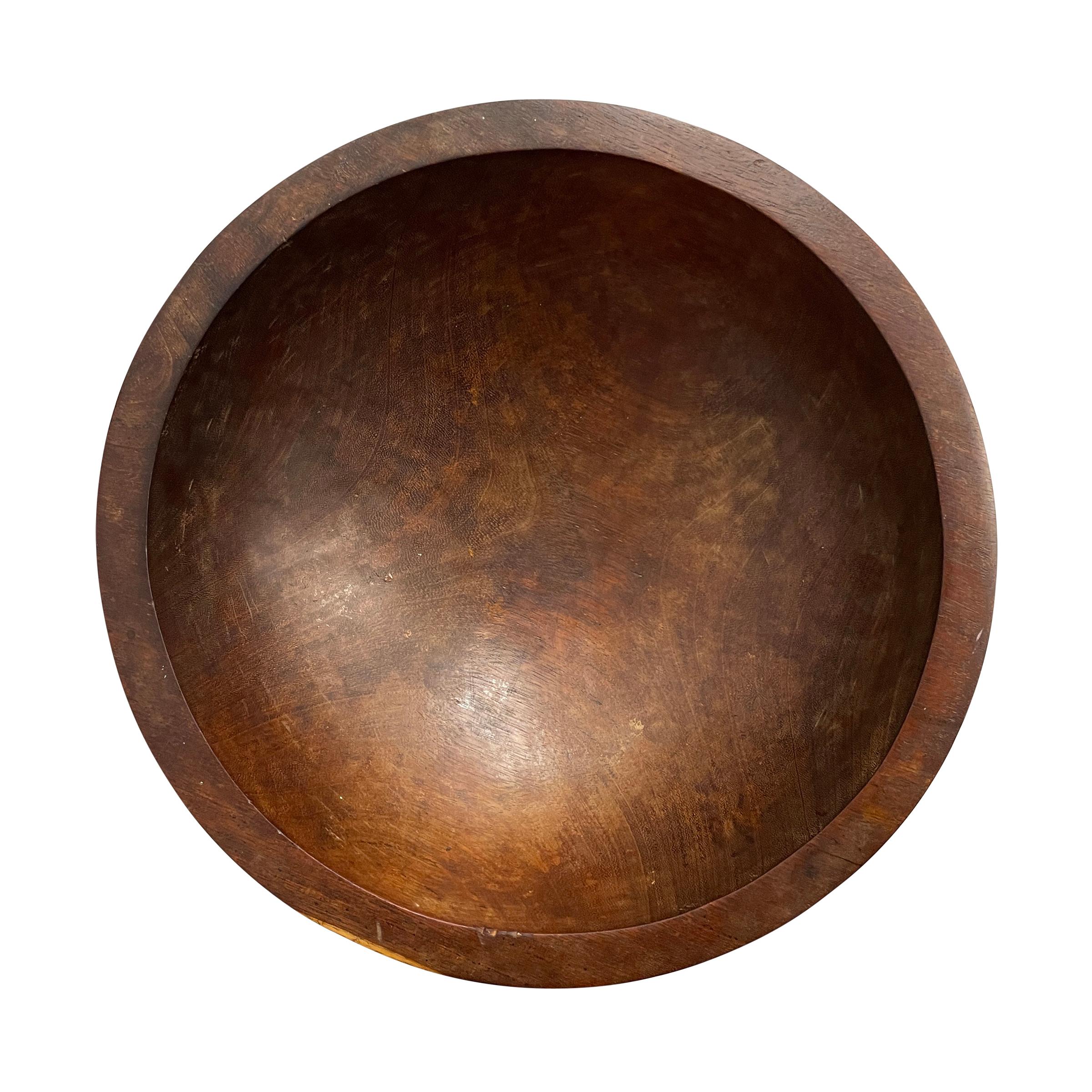 Wood 20th Century Samoan Kava Bowl