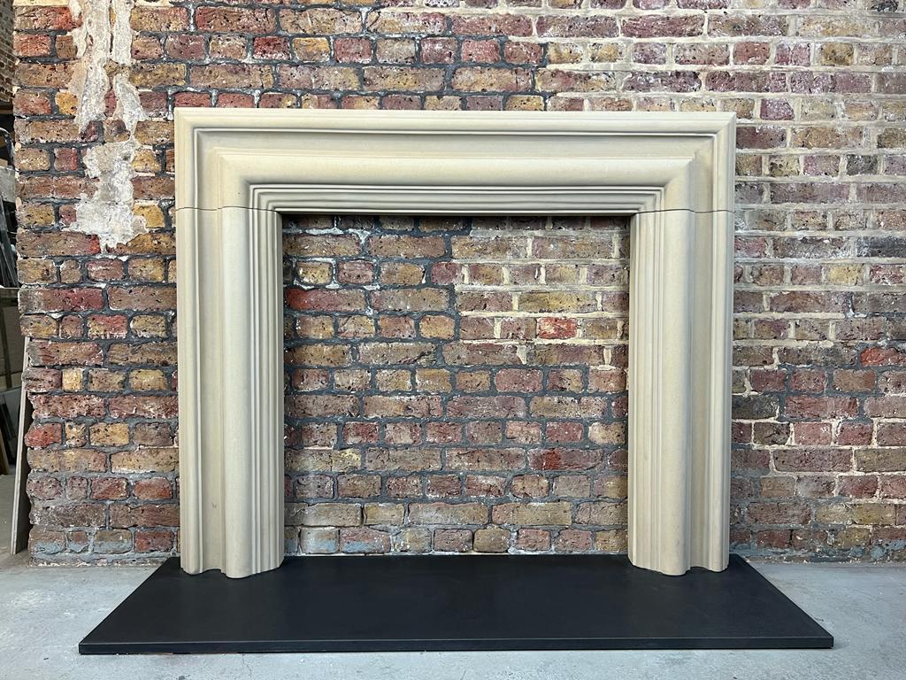 20th Century, Sandstone Bolection Fireplace Mantlepiece For Sale 2