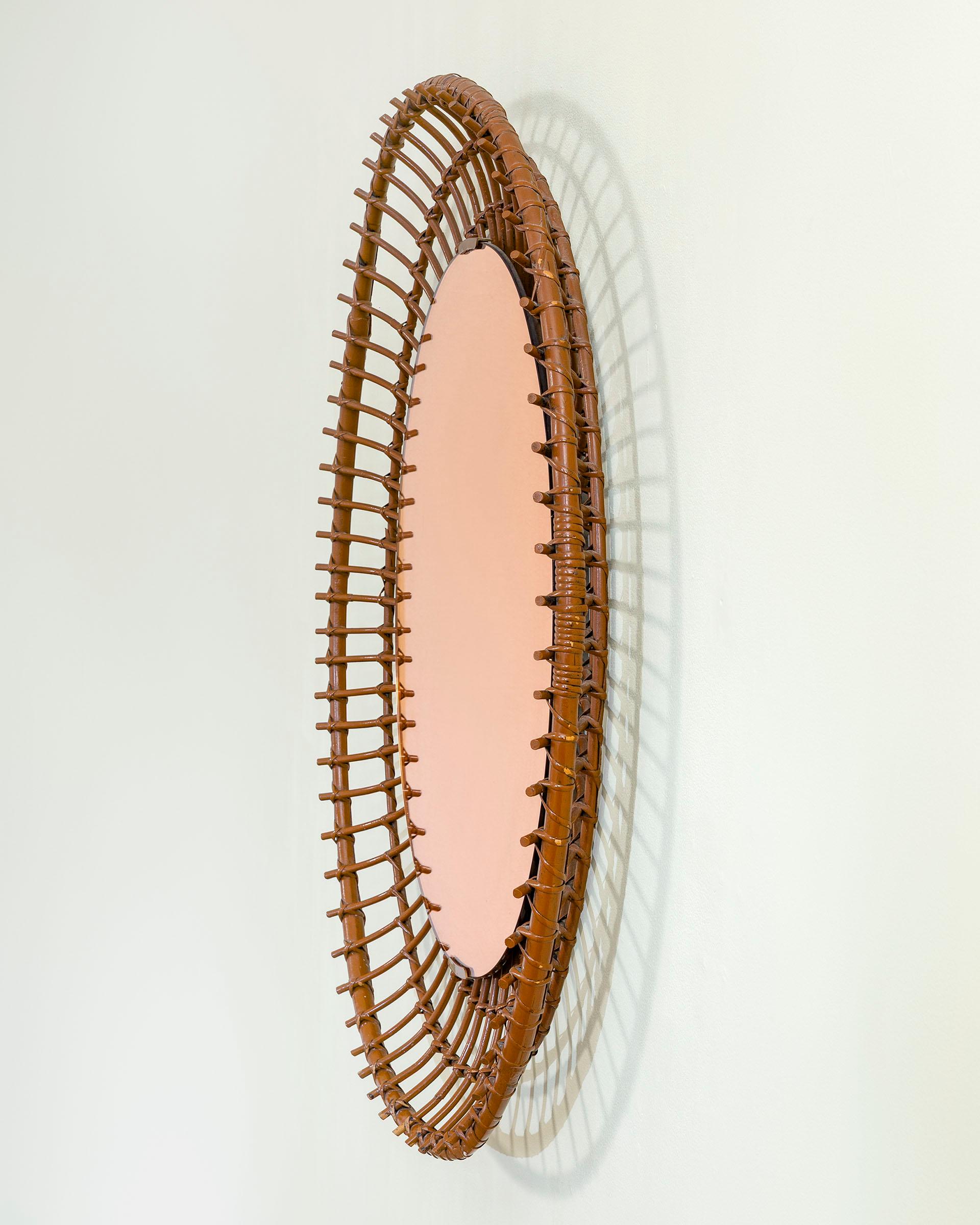 Mid-Century moderno 20th Century, Santambrogio and De Berti Wall Mirror 60s in vendita